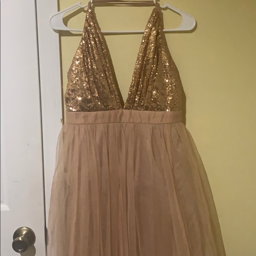 Rose Gold Shimmer Dress